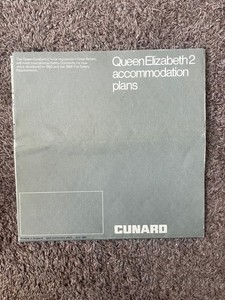 Cunard Line - QE2 / Queen Elizabeth 2 - Preliminary Deck Plan - 1968