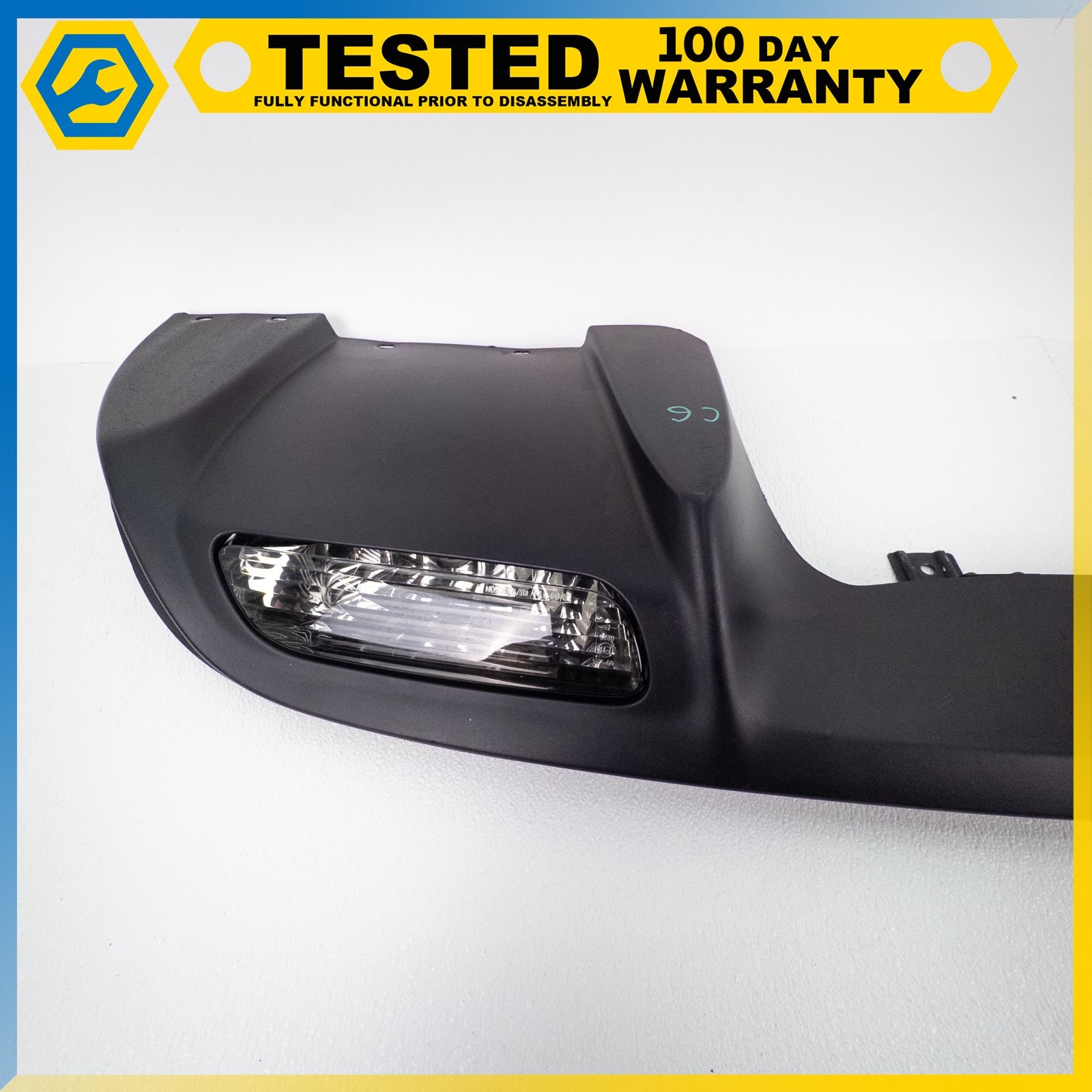 05-13 CORVETTE C6 REAR BUMPER LOWER VALANCE DIFFUSER TRIM PANEL W/LAMPS OEM