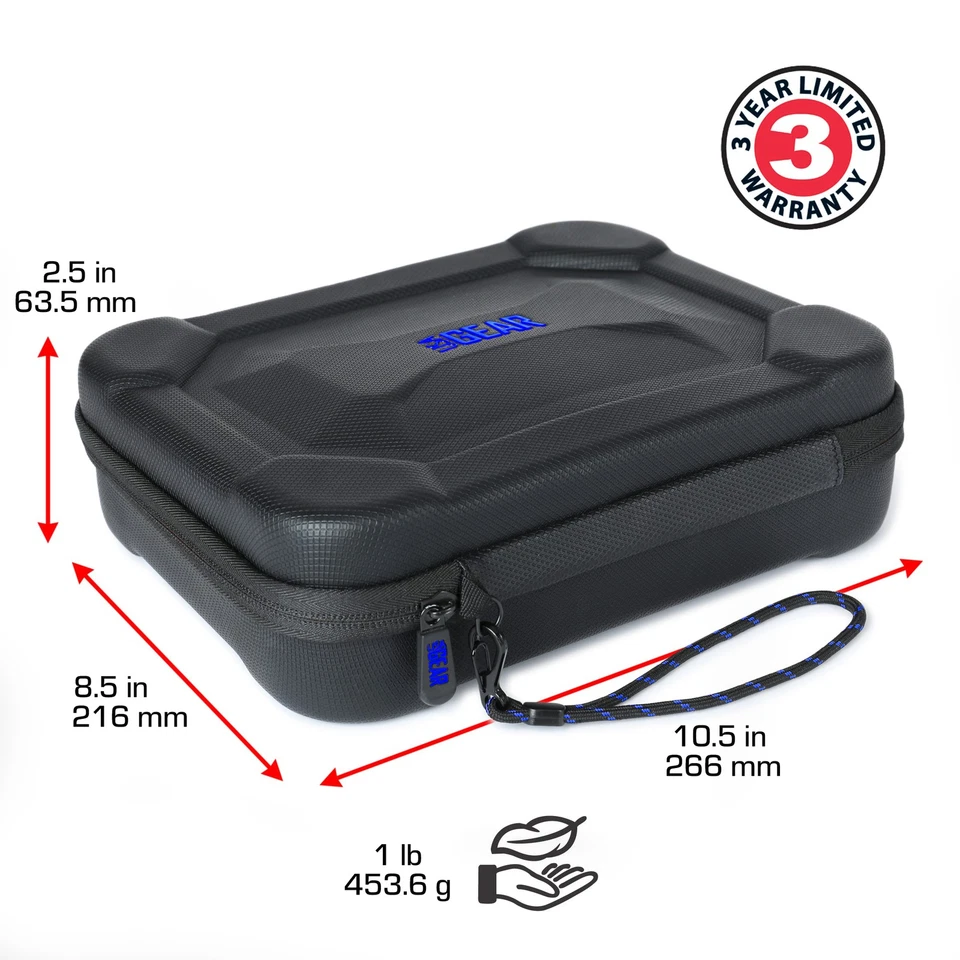 Estuche rígido para dardos USA GEAR XL, soporte para dardos para 15 dardos y accesorios - azul - Imagen 3 de 4