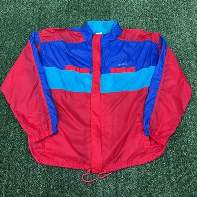 VTG Adidas Windbreaker Mens XL Colorblock Tennis Lipton International Tennis 80s