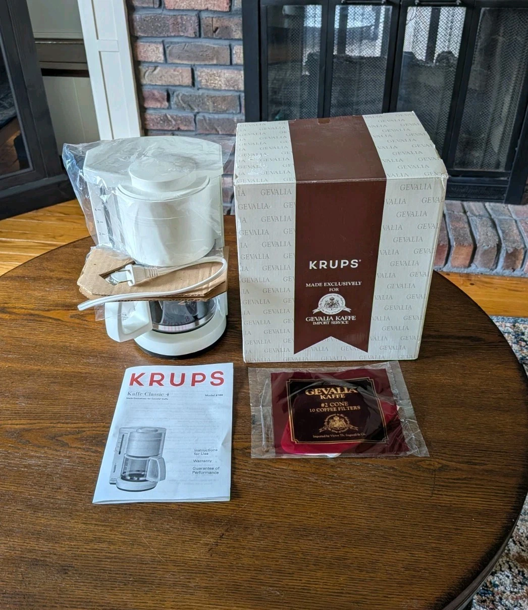 KRUPS Coffee Maker: Model 169, White - 4 Cup (Brand New)
Opens in a new window or tab