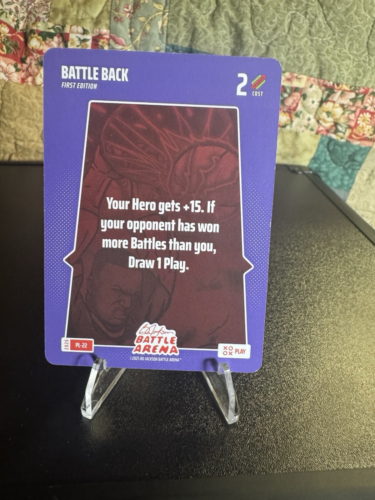 2026 Bo Jackson Battle Arena 1st Edition Battle Back SP Play Card #PL-22