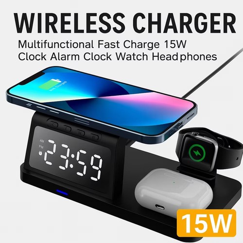 Fast Wireless Charger Station Dock For Apple Watch iPhone 17/16/15/14/13 Pro Max
