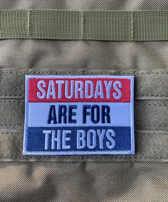 #ad #ad Saturdays Are For The Boys Tactical Patch Hook Loop Backed $5.99
