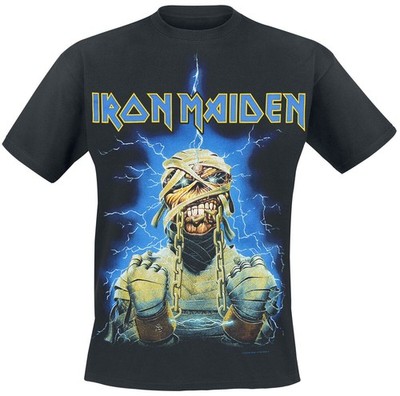 Iron Maiden T-Shirt Herren Powerslave Mummy schwarz