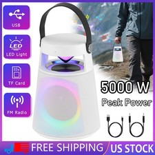 IPX4 Splashproof Rechargeable Bluetooth Speaker With Led Party Lights FM,TF,TWS