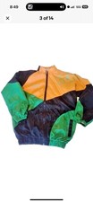 Youth Teenager Track jacket Hip Hop Streetwear Baggy Black Green Orange