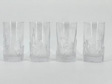 *4x ROYALE DE CHAMPAGNE WATER GLASSES CRYSTAL GLASS FRANCE WHISKEY