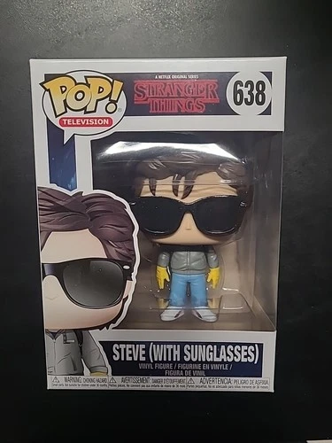 Funko Pop! Stranger Things Steve (With Sunglasses) #638 Vinyl Figure W Protector
