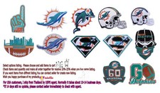 MIAMI DOLPHINS Football Logo Patch Embriodery From Thai   To  USA  USPS Agent.
