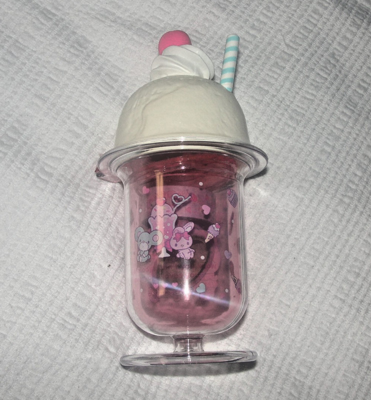 Sanrio MY MELODY Washi Tape Dispenser Cafe Ice Cream Sunday 3 rolls