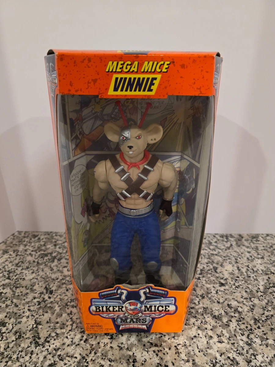 Figurine Biker Mice From Mars - Rad Rebel Vinnie - Galoob 1994 - COMPLÈTE Avec Accessoires