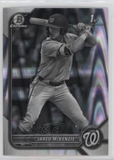 2022 Bowman Draft Chrome Black & White RayWave Refractor Jared McKenzie 00jz