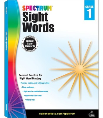 Spectrum Grade 1 Sight Words Workbook, 1st Grade Reading and Writing Practic...