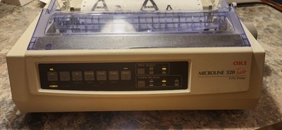 Oki MICROLINE 320 Turbo Standard Dot Matrix Printer; WORKS GREAT; WITH 5 NEW R