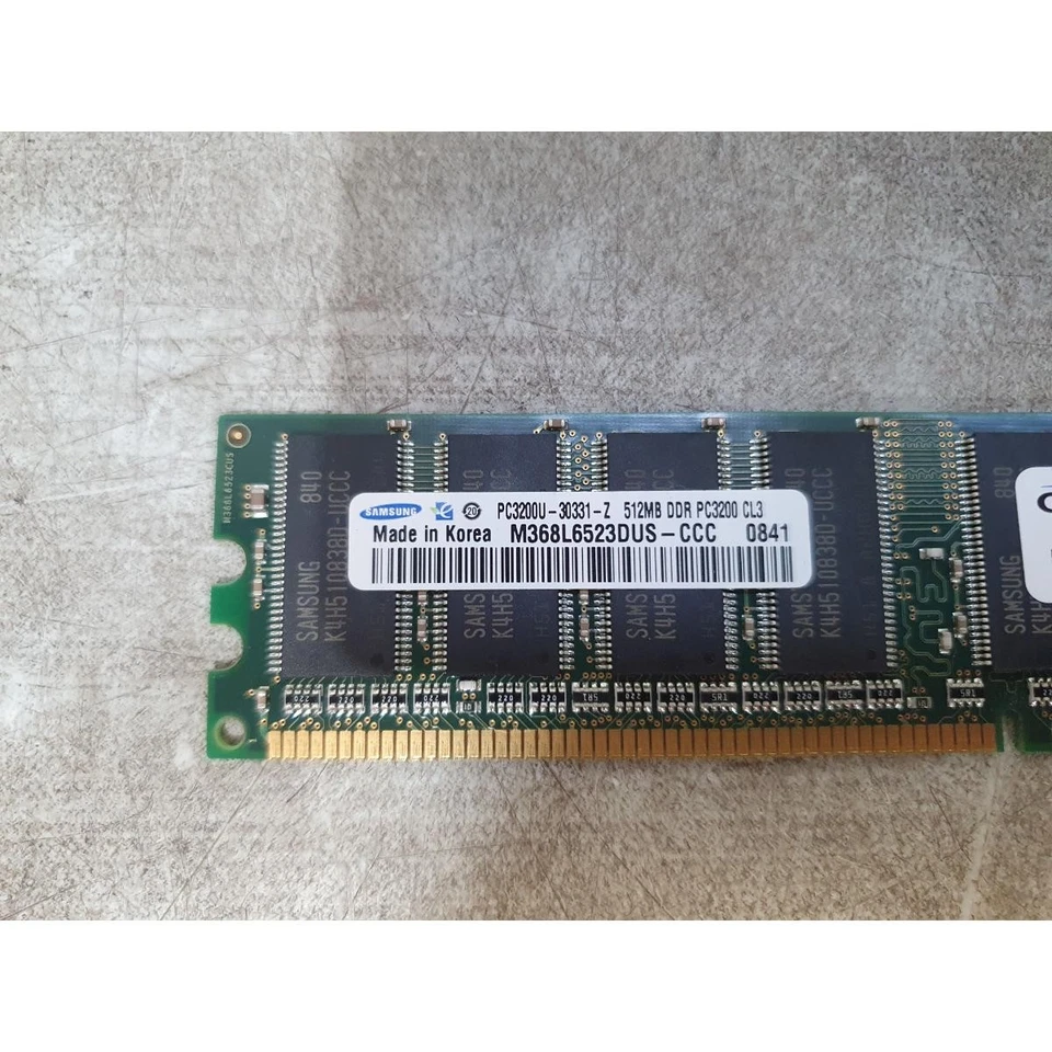 Samsung M368L6523DUS-CCC DIMM Memory Desktop Module 400-MHz PC3200 512MB DDR CL3 - Image 2 of 4