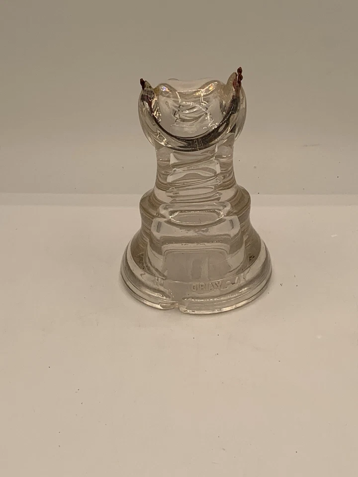 Vintage Insulator Cat Figurine 6" Glass - Image 3 of 4