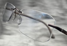 Silhouette 7548 40 6062 Brown Rimless Eyeglasses Frame 18-50 Made In Austria