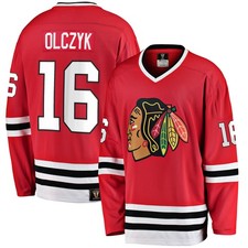 Men's Fanatics Eddie Olczyk Red Chicago Blackhawks Premier Breakaway Retired