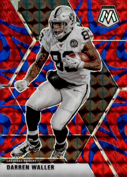 2020 Panini Mosaic #109 Darren Waller Prizm Reactive Blue