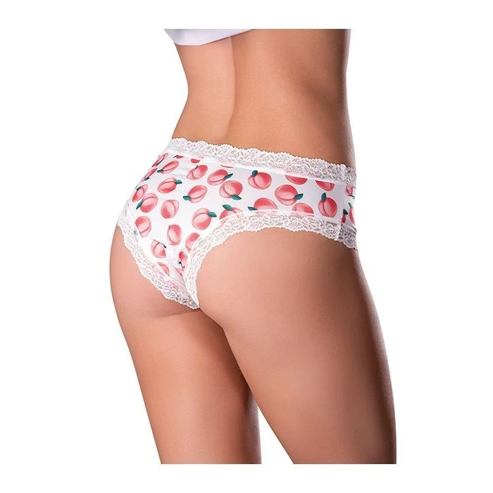 BRAGUITA MÁGICA SEDA DULCE GOLOSINAS ENTREPIERNA CON 2 PAQUETES LUBRICANTE COMESTIBLE MELOCOTÓN Foto 3 de 4