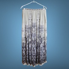 Jean Paul Gaultier Lace print Silk Long Skirt Size 46 L-XL