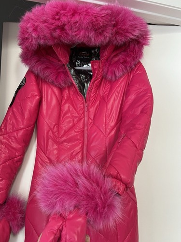 Pink Women Ski Jumpsuit, Snowsuit + gloves mittens - Picture 4 of 11