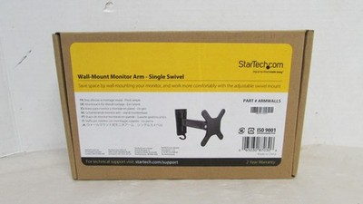StarTech Wall Mount Monitor Arm Dual Swivel Supports 13'' to 34'' P/N ARMWALLS