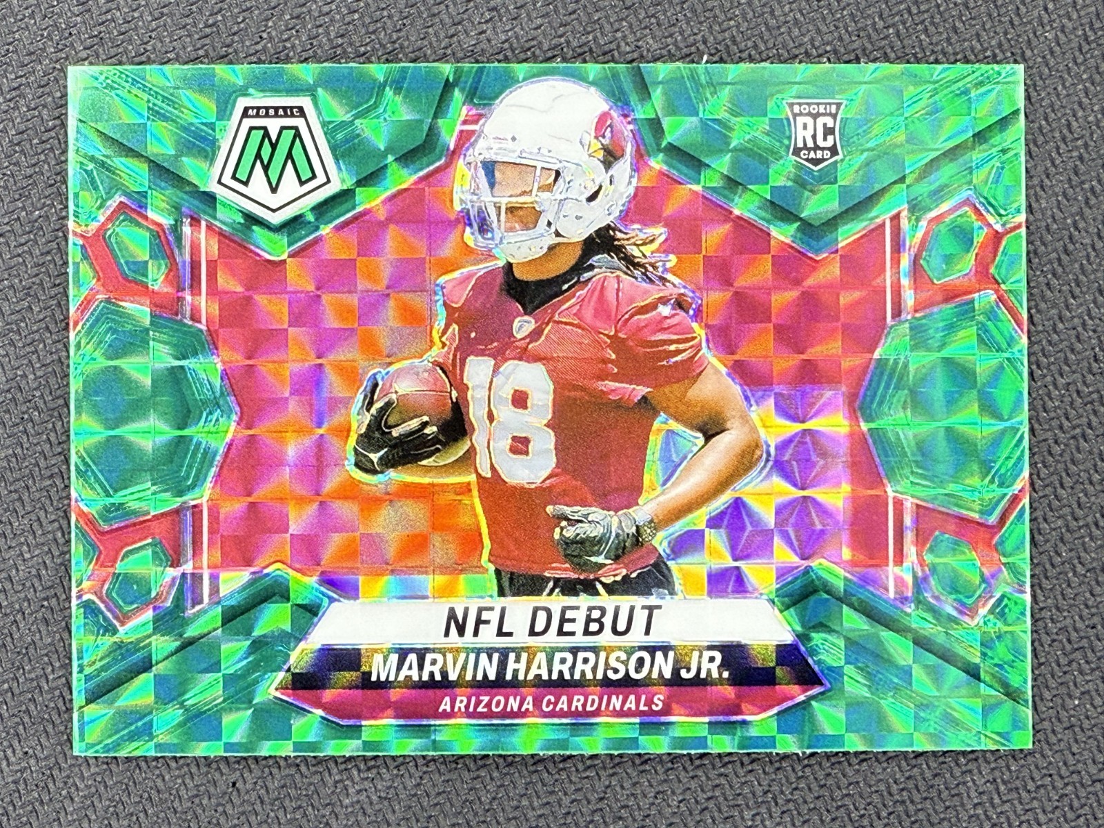 2024 Panini Mosaic - NFL Debut Marvin Harrison Jr. #283 Green Mosaic Prizm (RC)