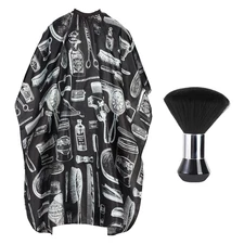 Capa corte pelo profesional brocha quitapelos cuello grande salon barberia