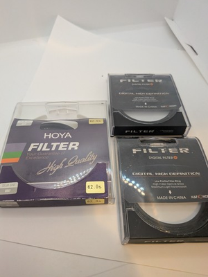 #ad Lot of Effects Filter Hoya 62mm Center Spot and 2X KFConcept 58mm Star Filter $19.99