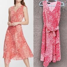 LAFAYETTE 148 NEW YORK Telson Spotted 100% Silk Midi Dress