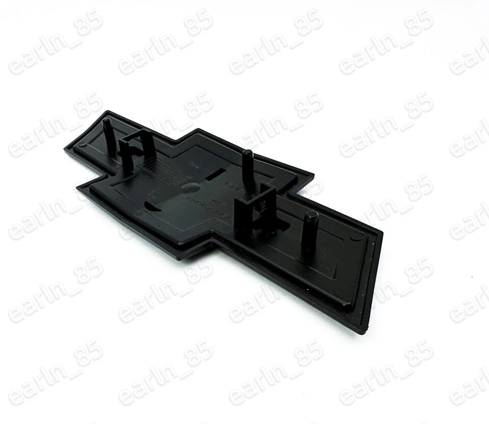 Front Bowtie Emblem GLOSS Black 2007-13 Silverado 1500 & 2007-2010 2500HD 3500HD - Image 4 of 4