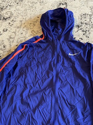 Nike Impossibly Light Running Navy Blue Jacket Mens Size