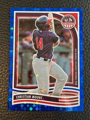 CHRISTIAN MOORE 2024 Panini USA Baseball Stars & Stripes card #88 