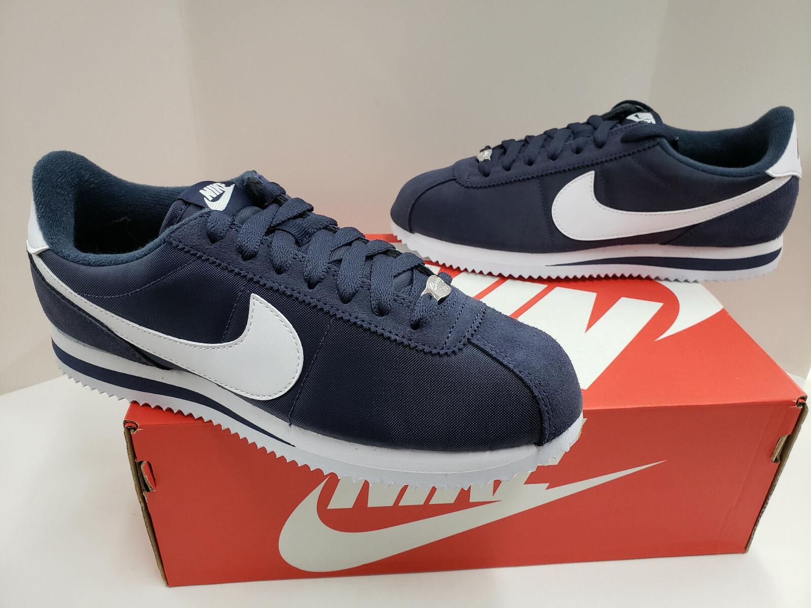 nike cortez basic nylon 06 midnight navy white