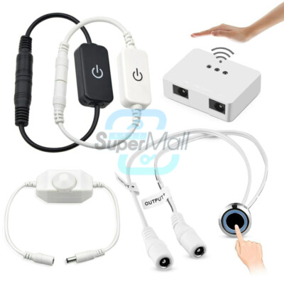 Hand Sweep/Touch Sensor Dimmer Switch for LED Strip Light DC 12V-24V ON/OFF