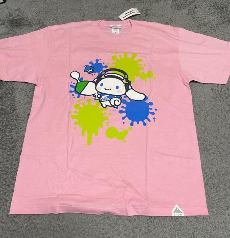 Splatoon 2 x Sanrio Collab Cinnamoroll T-shirt Size L Limited rare Japan Anime