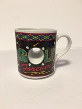 Papel Golf Forever Work Never Coffee Tea Cup Mug Collectible Novelty Gift