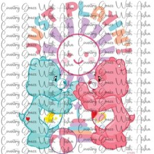 Sublimation Print Bears Playing Ready to Press Paper Ink Heat Transfer