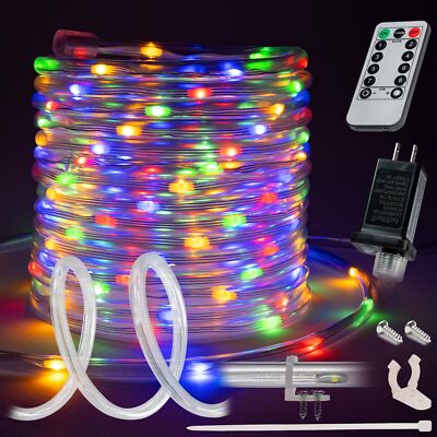 8-Mode LED Rope Light Outdoor Waterproof Lighting 10' 20' 25' 50' 100' 150' ft