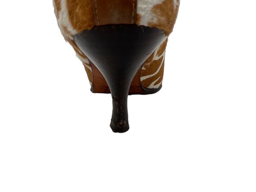 Donald J Pliner Puntera Cuadrada Botines Estampado Jirafa Piel con Elástico Talla 6.5 - Imagen 9 de 20