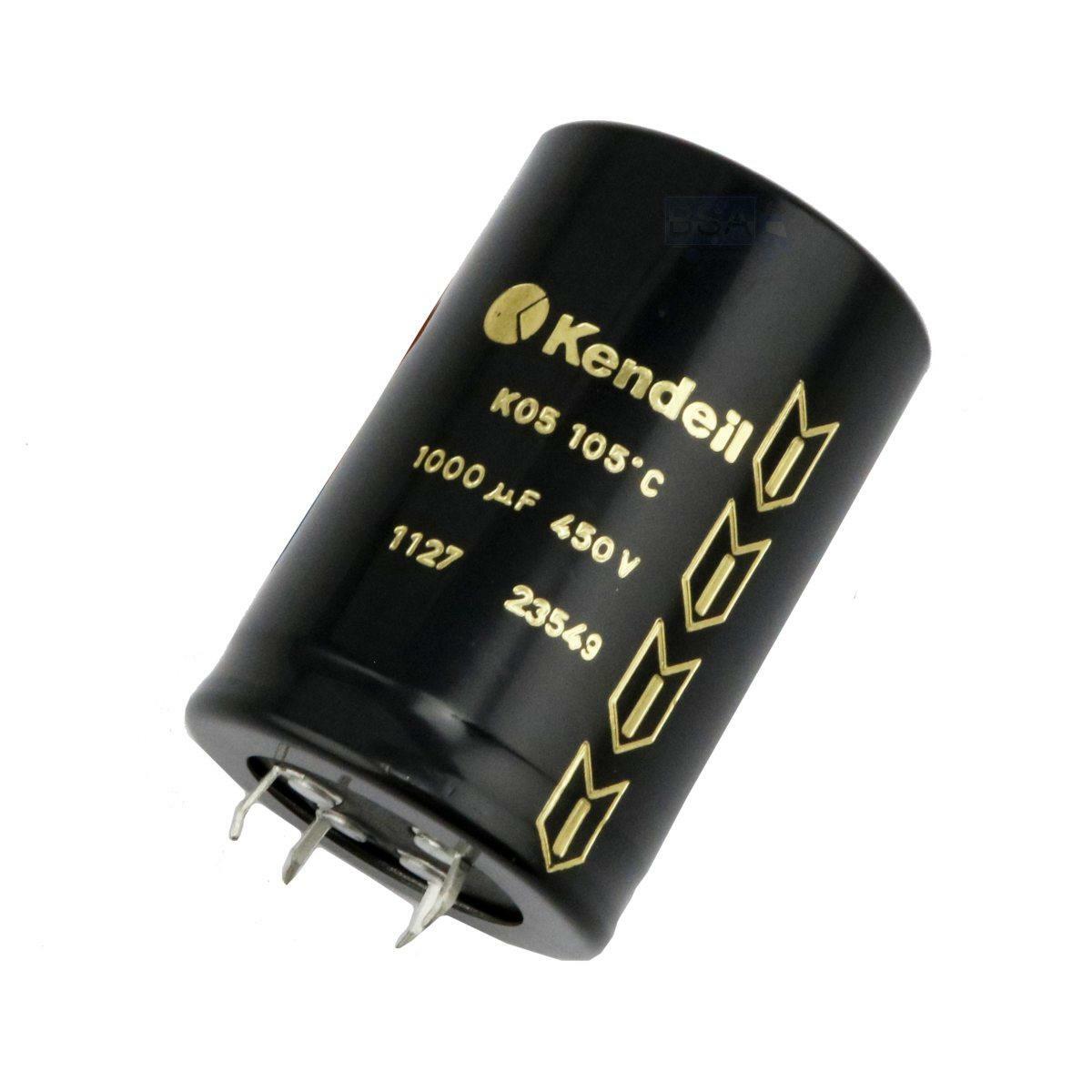 4 X 1000uF 450V Condensatori Elettrolitici KENDEIL K05 LongLife 105° Snap-In