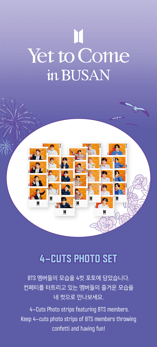 BTS YET TO COME IN BUSAN OFFICIAL GOODS 4CUTS PHOTO SET NEW | eBay