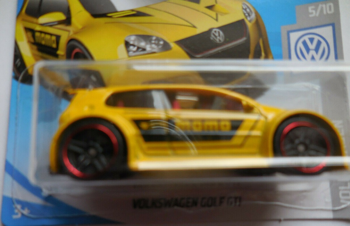 Mattel Hot Wheels Yellow Volkswagen Golf GTI Short Card 19/250