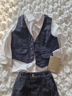 Mama And Papas Baby Boy Piece Suit Waistcoat Trousers And
