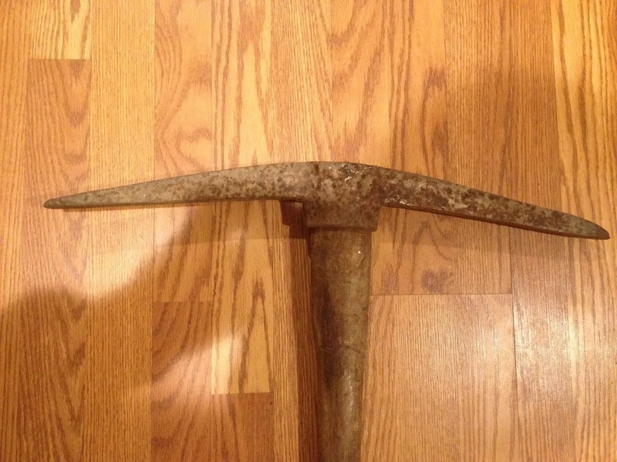 Vintage Pickaxe Railroad Farm Miner Tool WPA New Deal Great Depression Americana