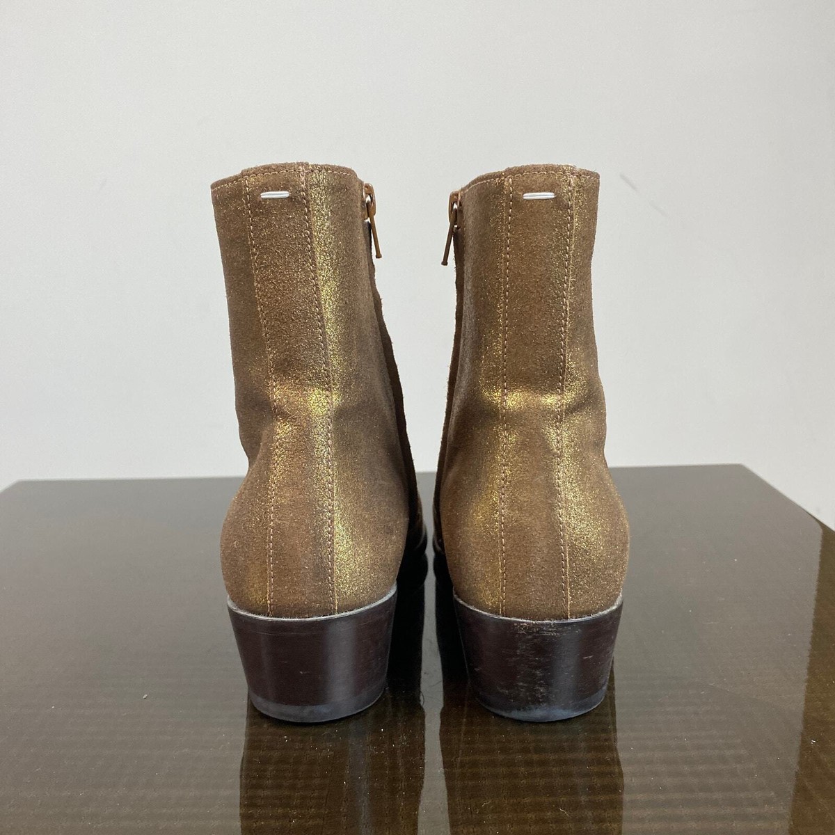 Maison Martin Margiela Replica Tuxedo Cuban Heel Boots Women