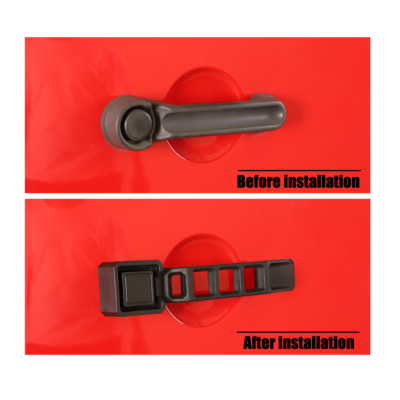 Jeep Wrangler Door Handle Gloss Black Door Handle & Tailgate Trim Covers For 2007-2018 Jeep Wrangler JK Tailgate Handle Cover 2007-2018 - Foto 9