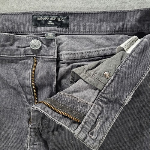 Banana Republic Women's 29 (30x27) Skinny Dark Gray Corduroy Pants